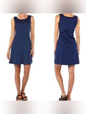 Patagonia Navy Sleeveless A-Line Dress